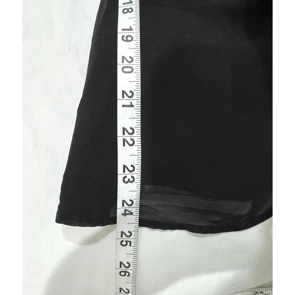 NWOT Abercrombie & Fitch Black Ruched Ruffle Puff Sleeve Mini Dress Size Medium - Picture 9 of 9